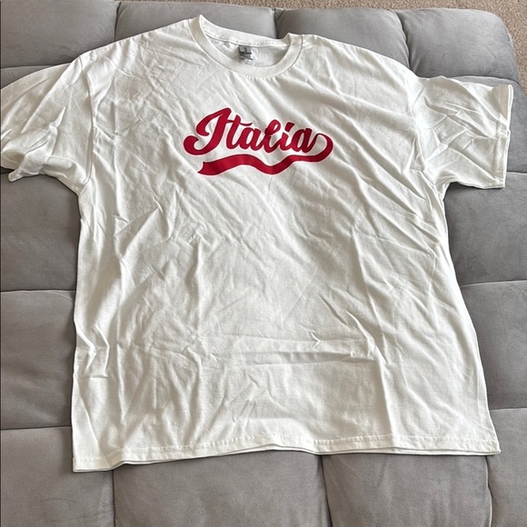 Italia White T-Shirt size XL - Picture 1 of 6